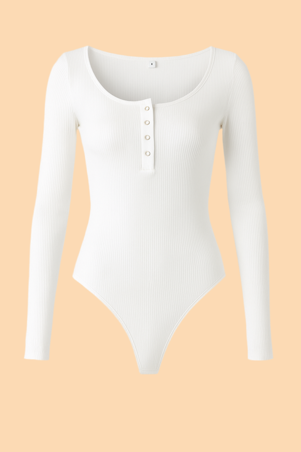 GlowFit | Long-Sleeve Knit Bodysuit
